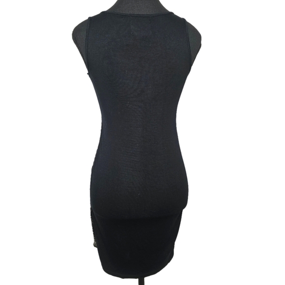 Bodycon Black Party Sequin Dress, XS - Picture 2 of 15